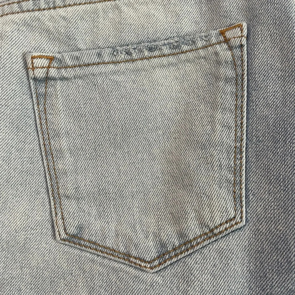 Distressed Button-Up Denim Skirt - Small - Picture 7 of 8